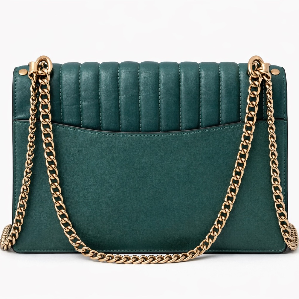 COACH Klare Quilted Crossbody (Green) - Picture 2 of 6